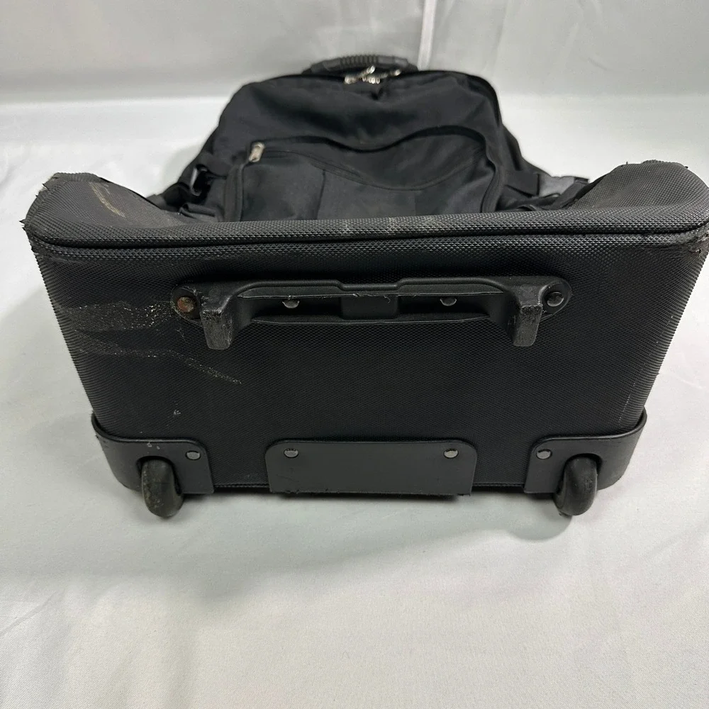 REI‎ Rolling Backpack Black Wheeled Travel Pack Carry On Luggage 30